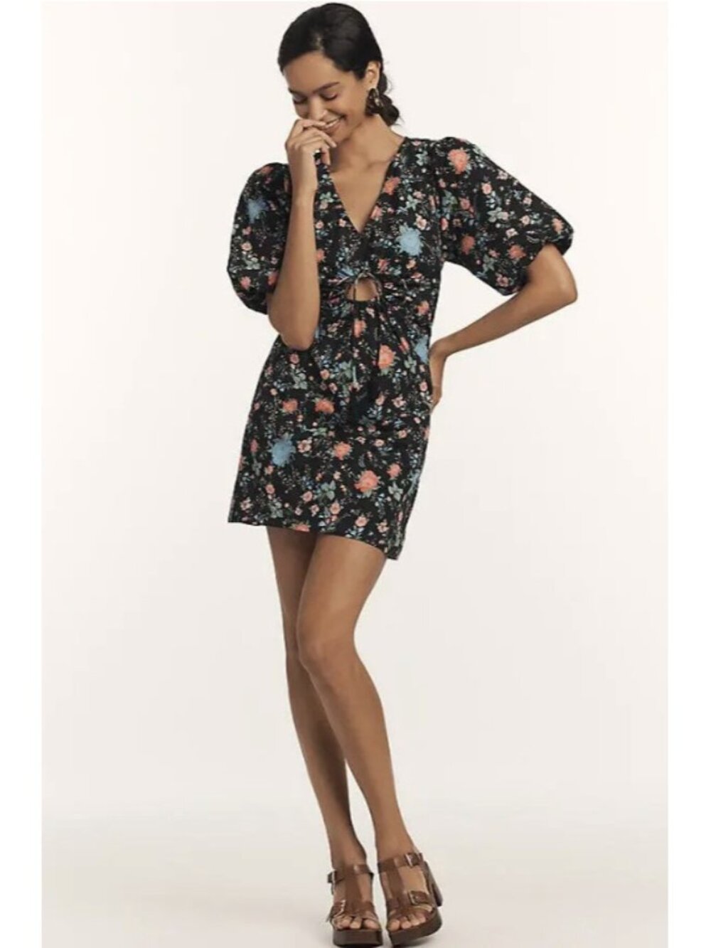 Maeve x Anthropologie Cotton Floral Dress ( L )